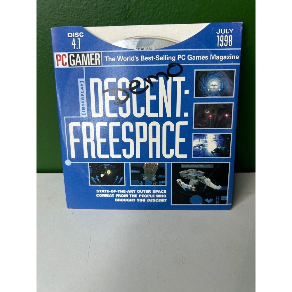 PC Gamer July 1998 Disc 4.1 Descent Freespace X-COM Jazz Jackrabbit 2 Demo CD